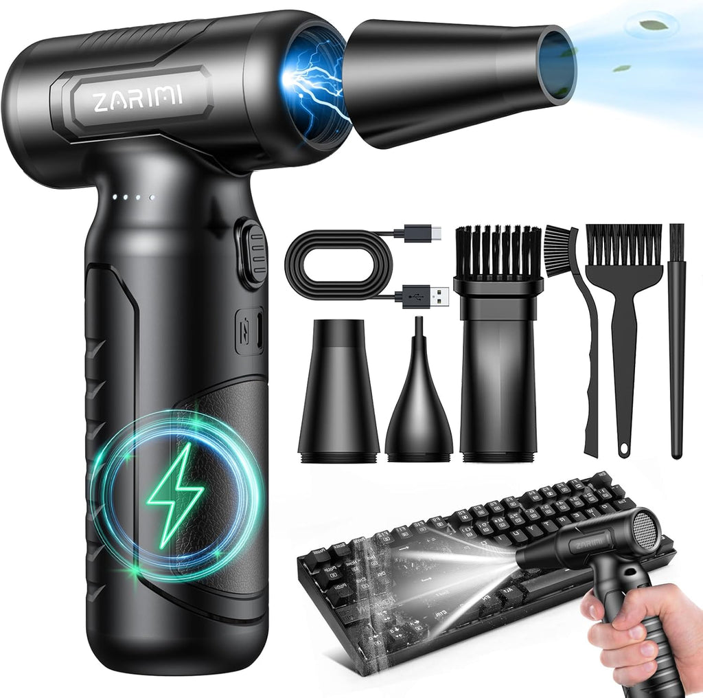 Electric Compressed Air Duster Blower, Rechargeable & Cordless