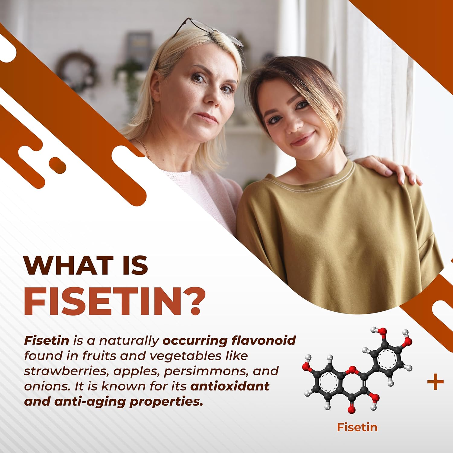 Fisetin 10-in-1 Formula with Non-GMO, Gluten-Free, Soy-Free