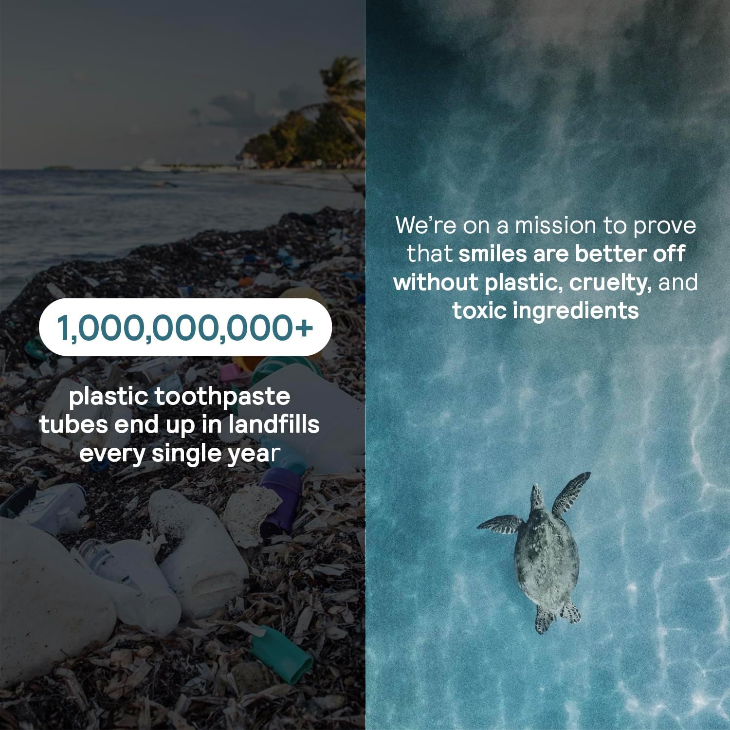 Toothpaste Tablets - Fluoride Free and Remineralizing Tablets - Travel Hydroxyapatite Tabs, 62 Count